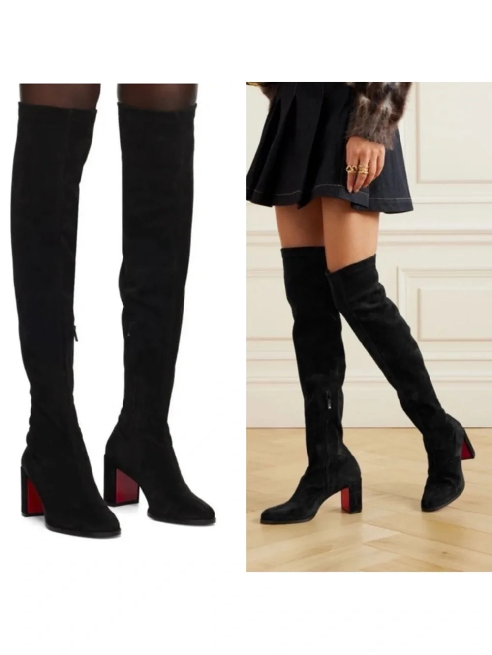 Christian Louboutin Stretchadoxa 70mm suede over the knee boots RETAIL 2,995